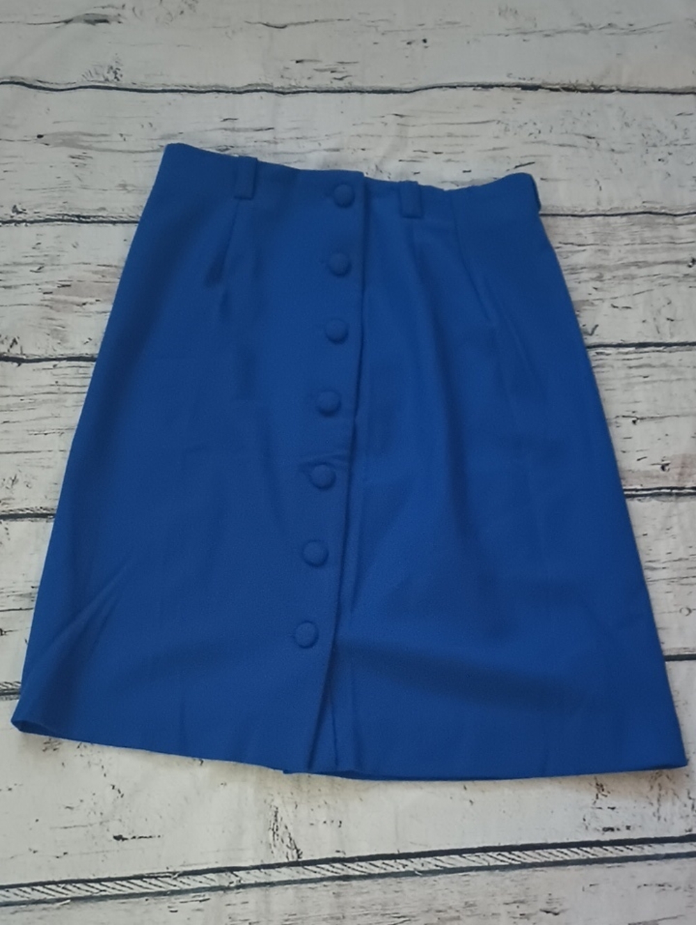 Handmade Loma Hampton Blue Button Skirt M